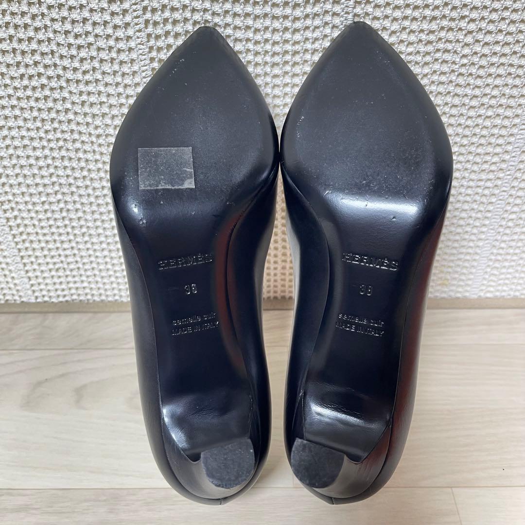 ☆美品☆HERMES エルメス レザー製 パンプス ハイヒール