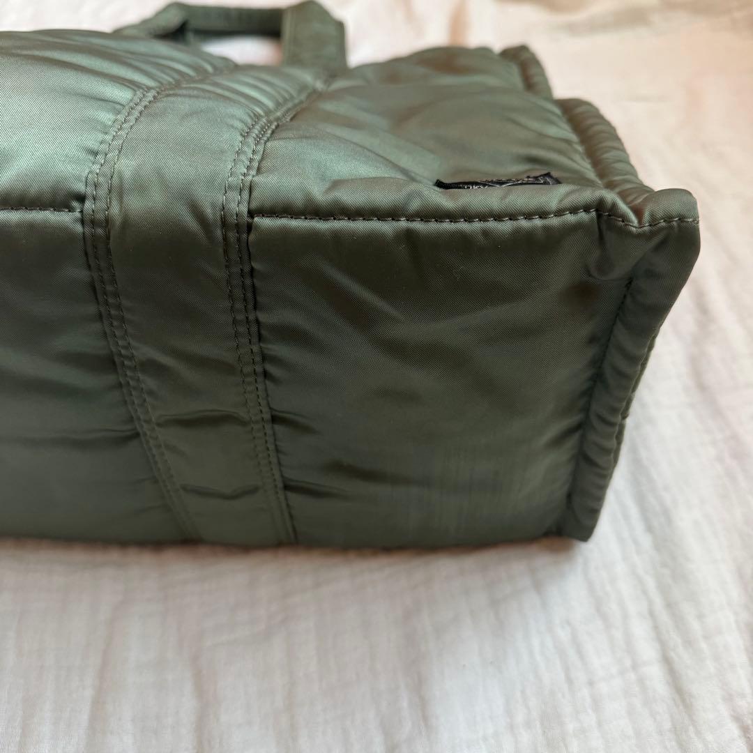 美品☆PORTER ポーター タンカー トートバッグ ナイロン 廃盤品 セージL