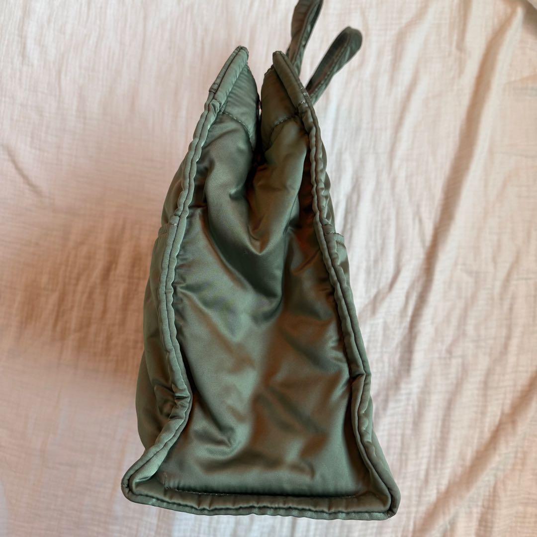 美品☆PORTER ポーター タンカー トートバッグ ナイロン 廃盤品 セージL