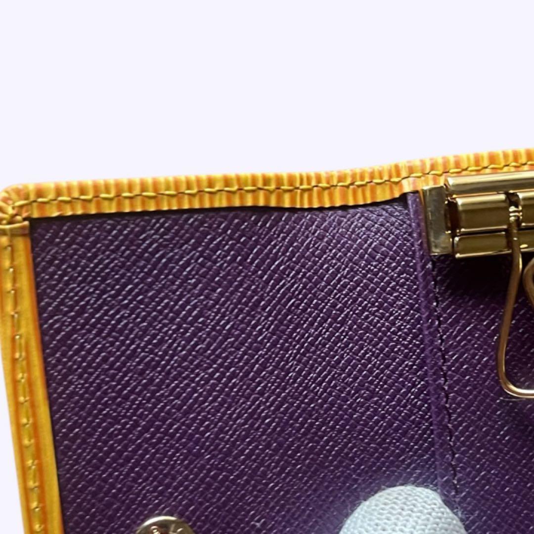 美品 ルイヴィトン エピ ミュルティクレ6 キーケース イエロー ユニセックス