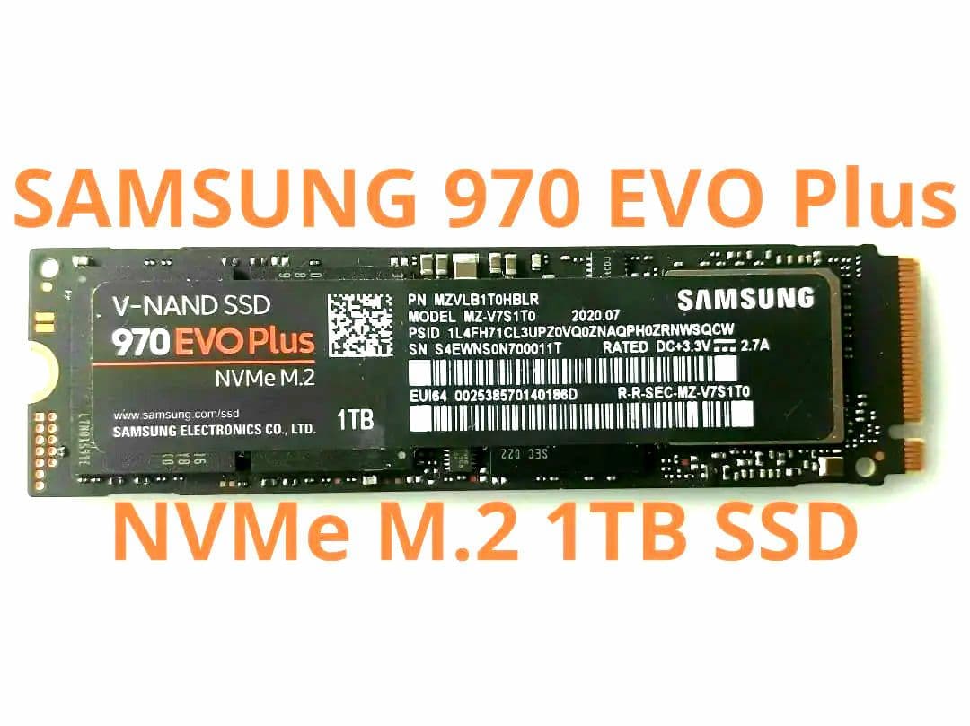 内蔵型SSD SAMSUNG 970 EVO Plus NVMe M.2 1TB SSD