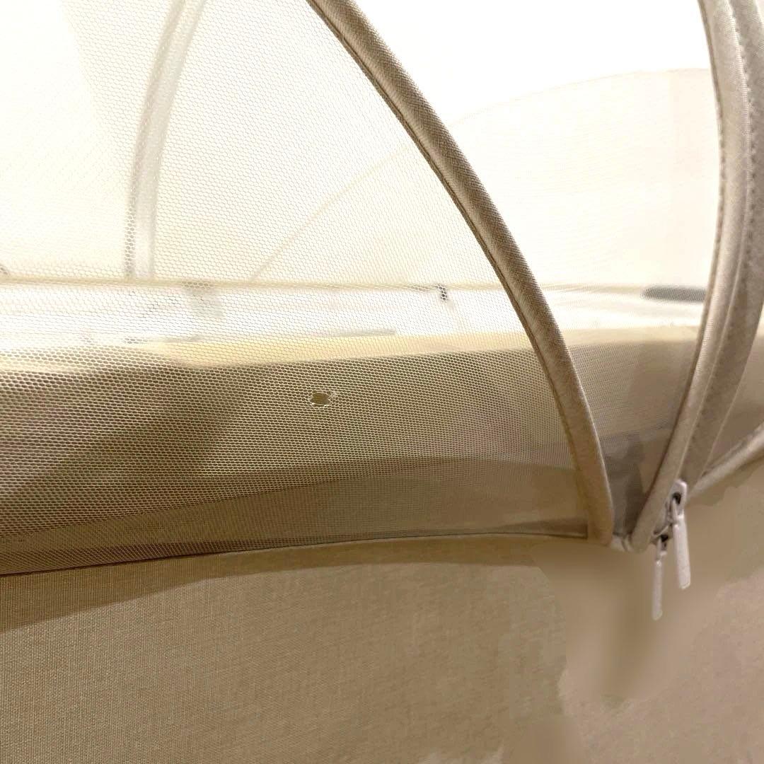 ベビーベッド　折りたたみ　HZDMJ ベージュ