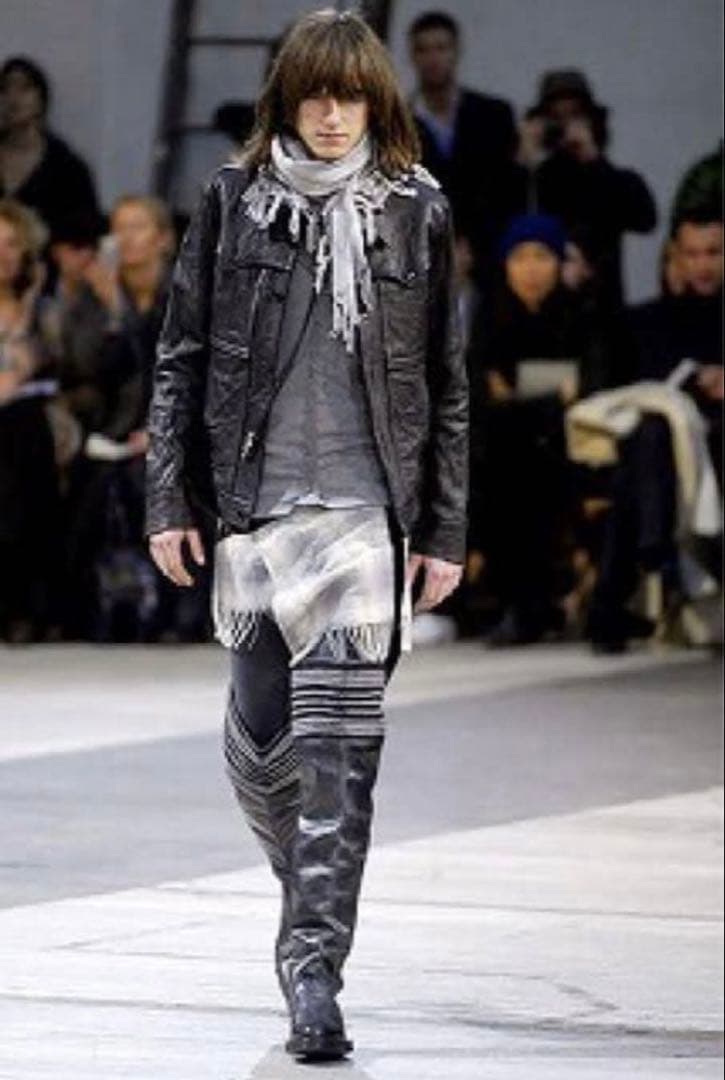 【希少】NUMBER (N)INE07AWオンブレチェック巻きスカート