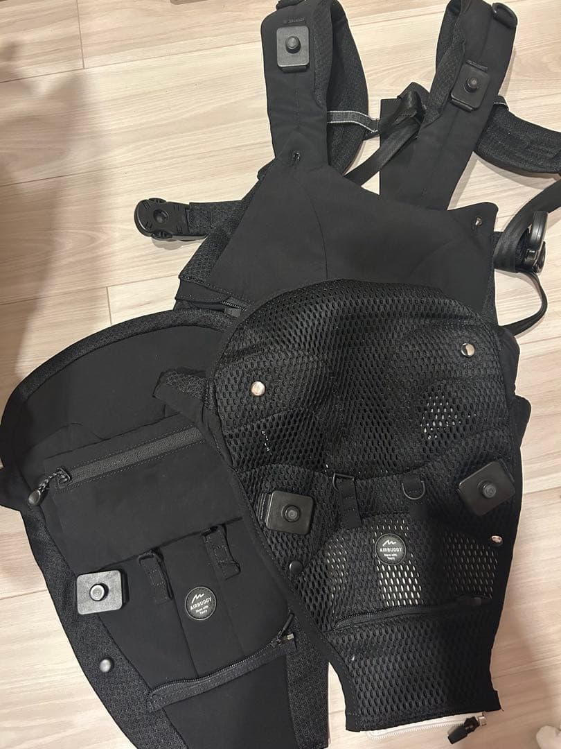 AIRBUGGY エアバギー ベビーキャリア 抱っこ紐 ブラック