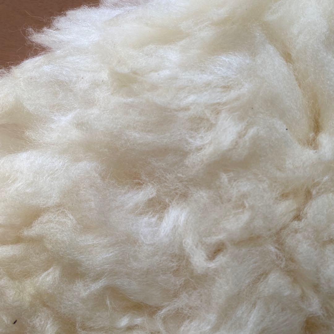 シープスキンマット【クリーム色】羊毛製