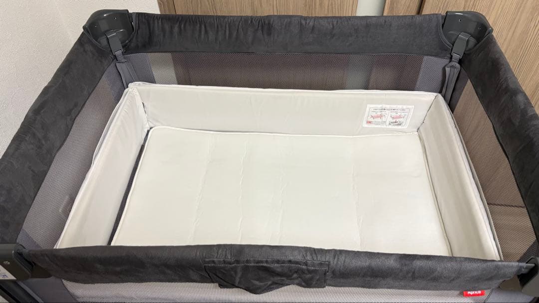 Aprica アップリカ ベビーベッド ココネル エアープラスAB グレー