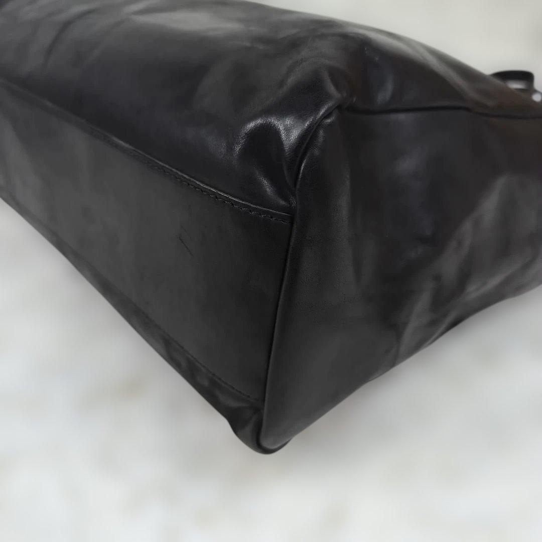 ✨希少美品✨ ビースリーラボ トートバッグ レザー 肩掛け A4可能 黒