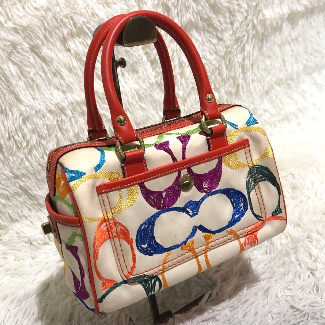 コーチ ハンドバッグ マルチカラー　シグネチャー