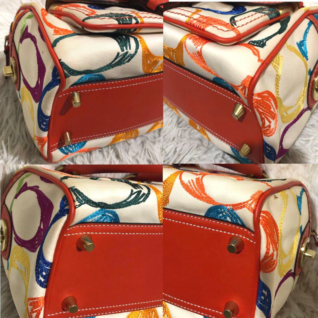 コーチ ハンドバッグ マルチカラー　シグネチャー