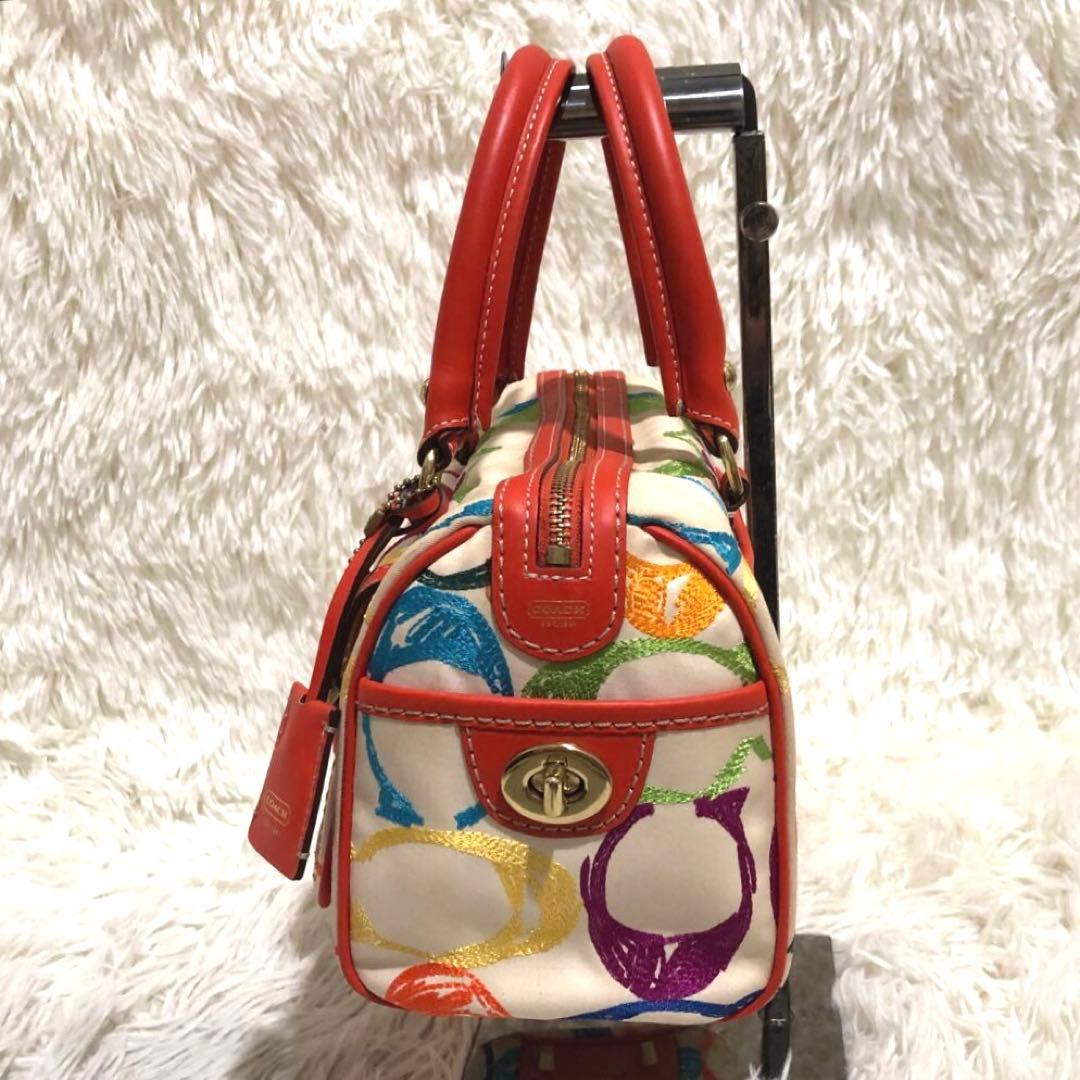 コーチ ハンドバッグ マルチカラー　シグネチャー
