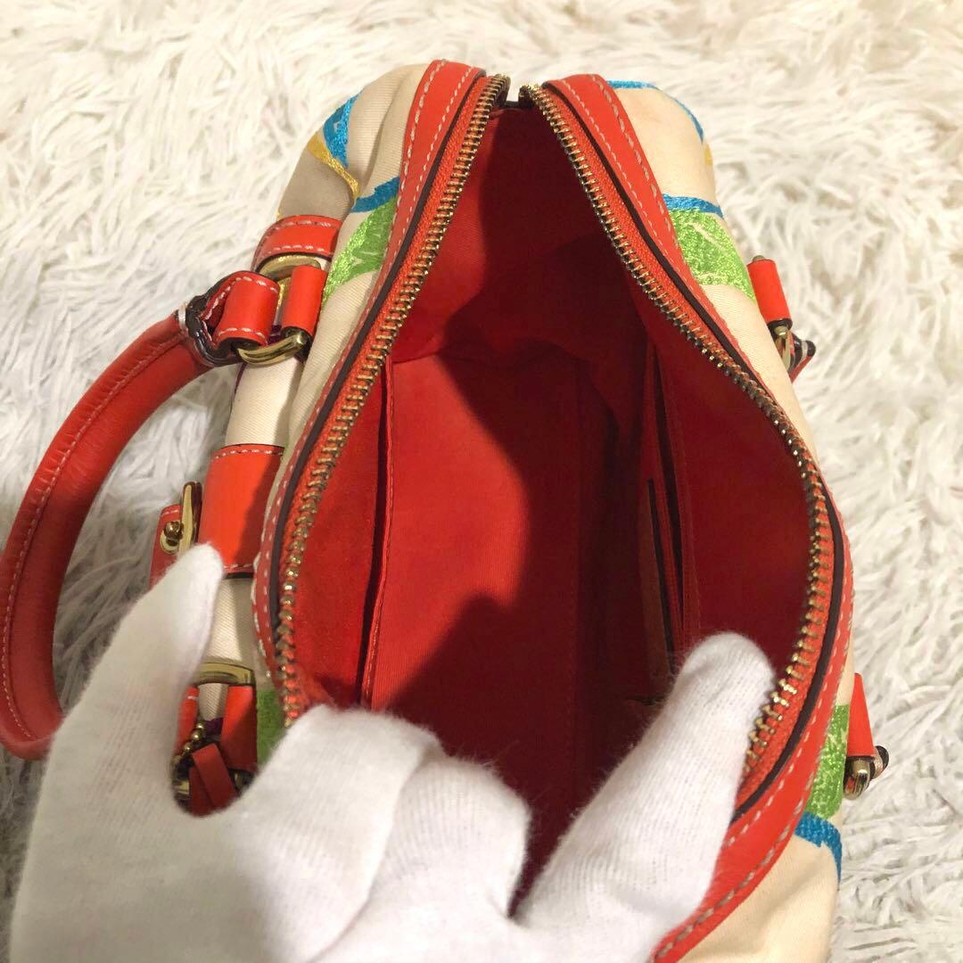 コーチ ハンドバッグ マルチカラー　シグネチャー