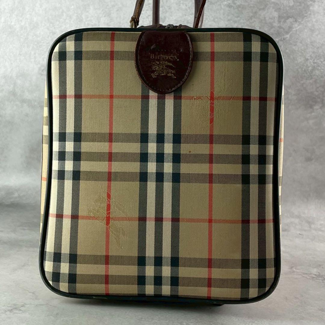 Burberrys バーバリー　ボストンバッグ　ノバチェック　シャドーホース