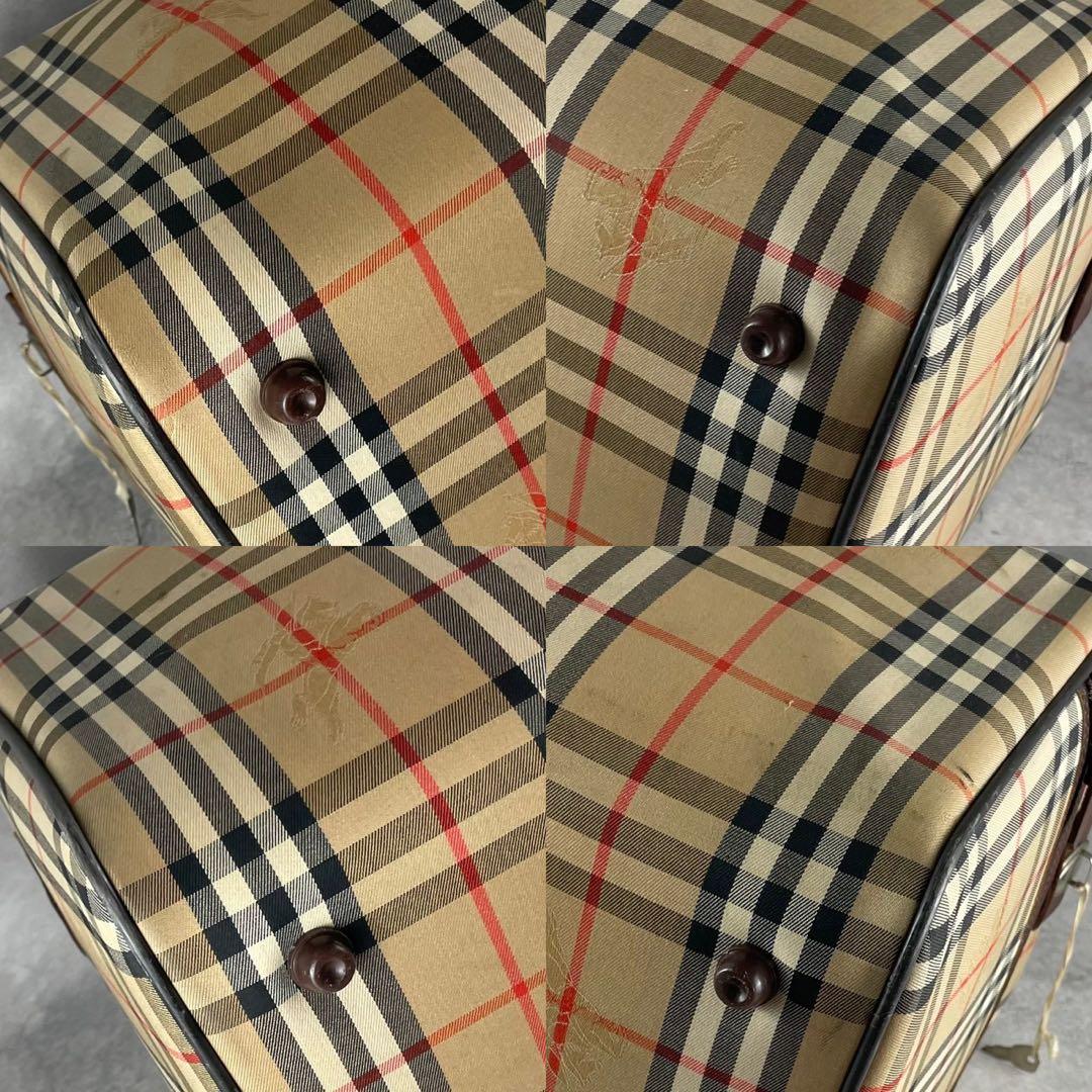 Burberrys バーバリー　ボストンバッグ　ノバチェック　シャドーホース