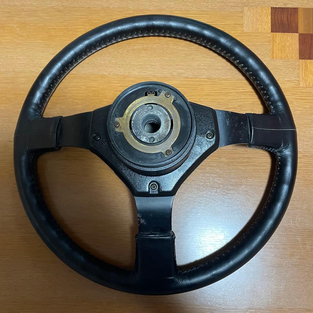 TOYOTA AE86用 純正革巻きステアリング　美品