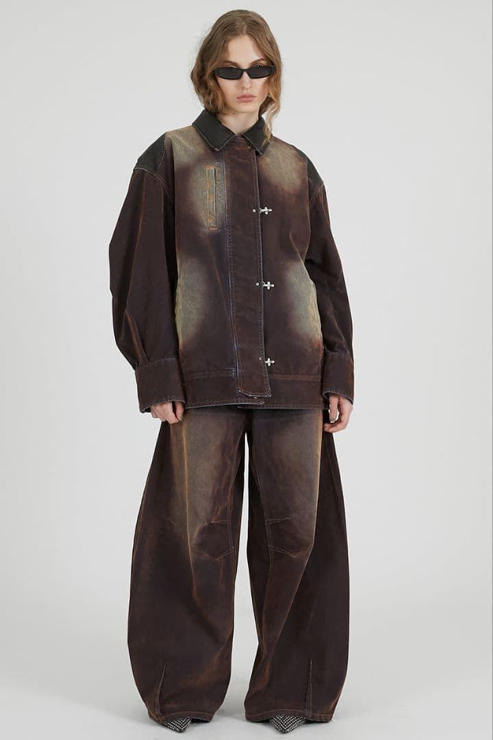 パンツ PRANKPROJECT Flocky Denim Pants CML 38