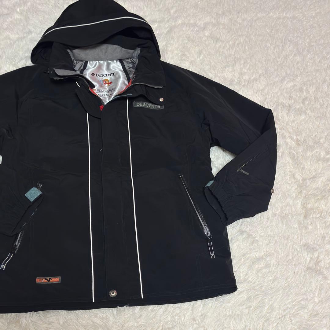 DESCENTEデサント スキーウェアジャケット 2WAY フード外し Lサイズ