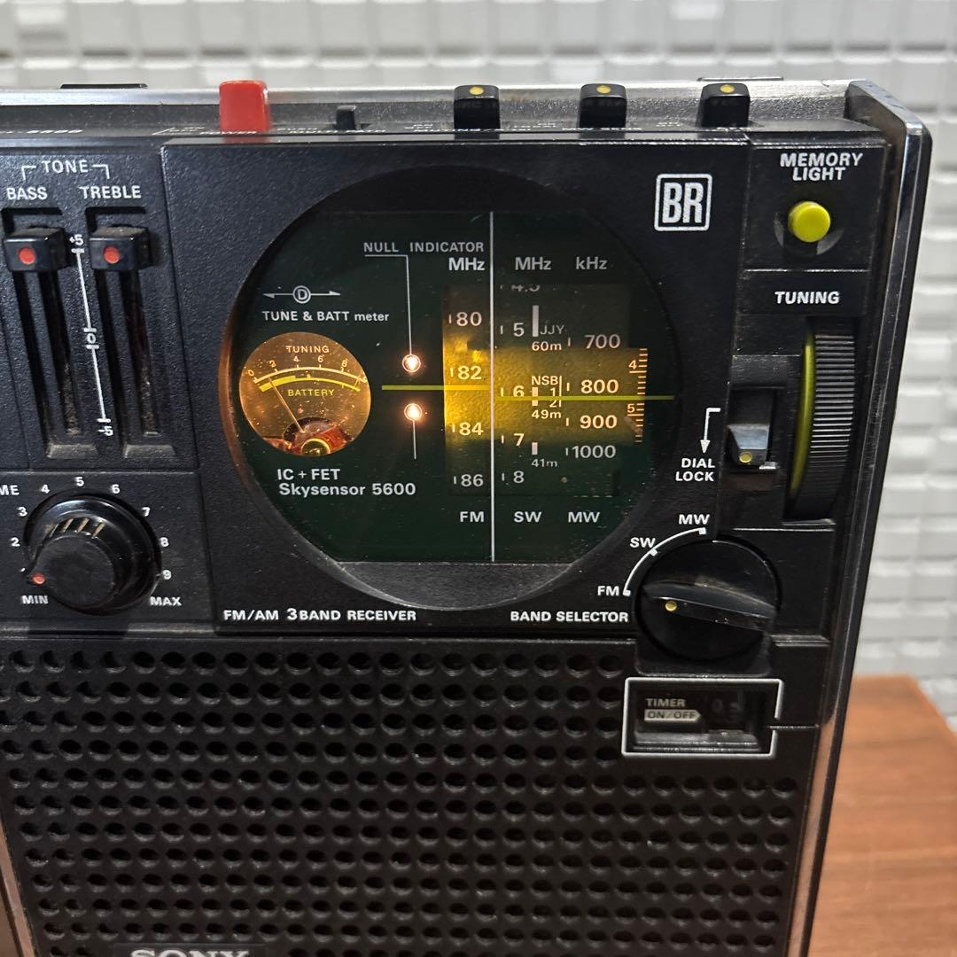 SONY ソニー スカイセンサー ICF-5600 昭和レトロ ジャンク扱い
