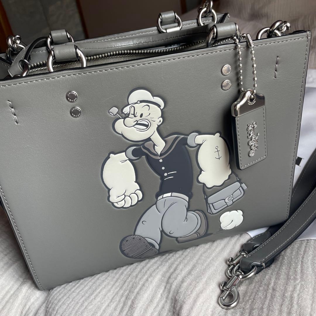 【本物・希少】COACHコーチローグ25ハンドバッグPOPEYEポパイ3way