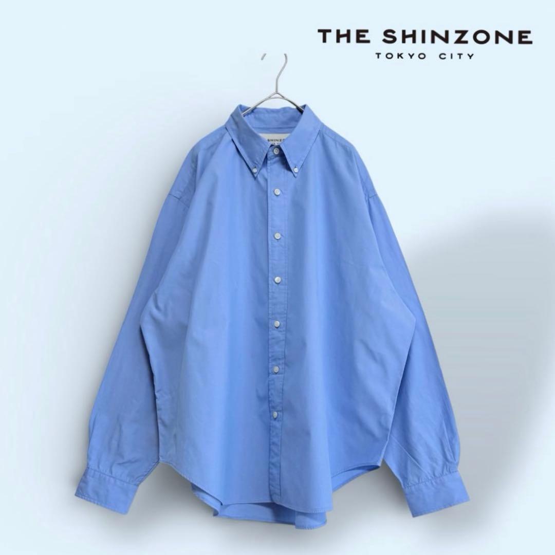 美品 THE SHINZONE/シンゾーン DADDY SHIRT BLUE