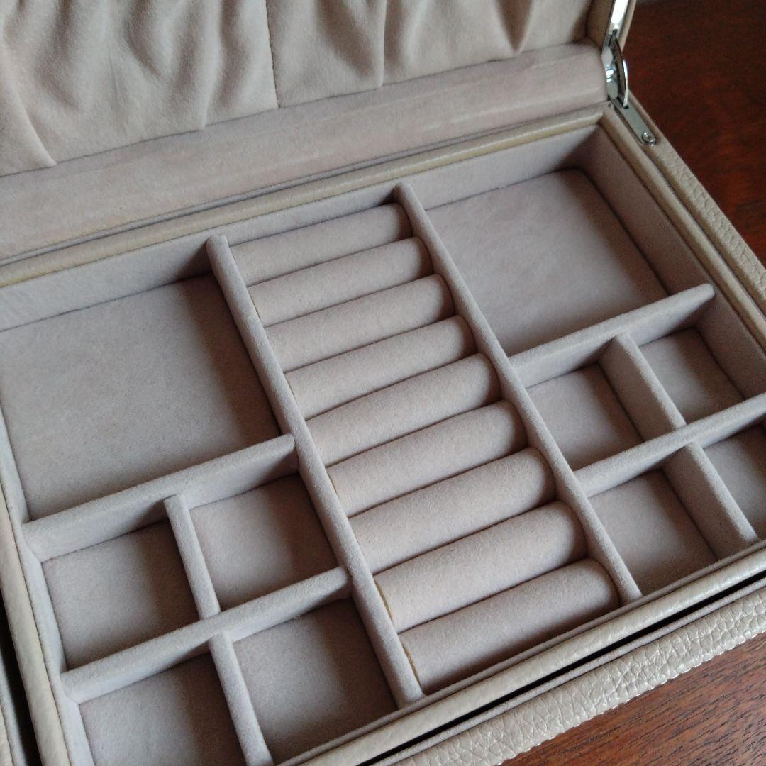 WAKO 銀座和光　ジュエリーボックス　ケース　2段　ベージュ　宝石入れ