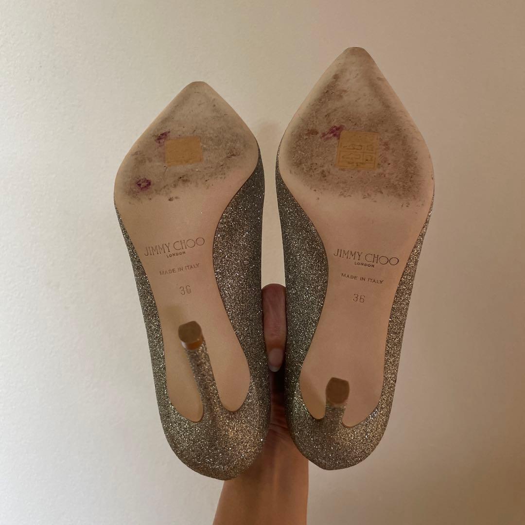JIMMY CHOO グリッターパンプス　36サイズ　★美品