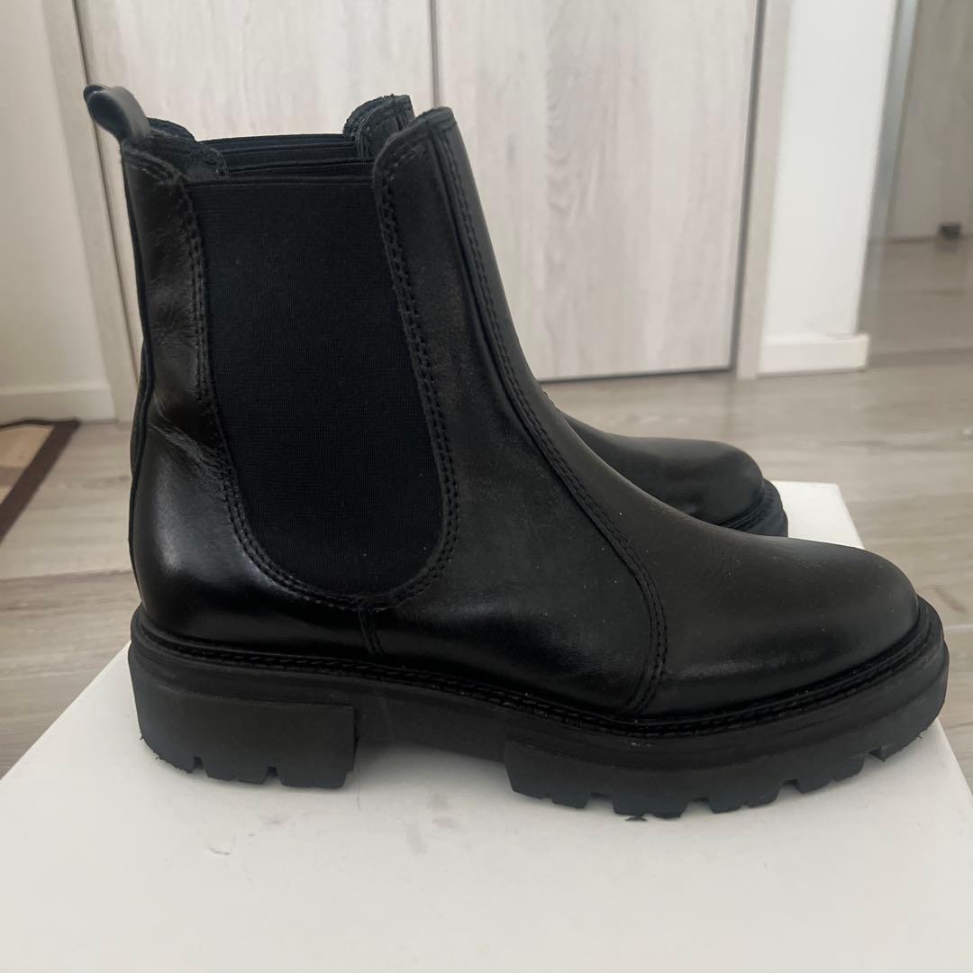 ENESSサイドゴアブーツ 37 イタリア製　ブラック