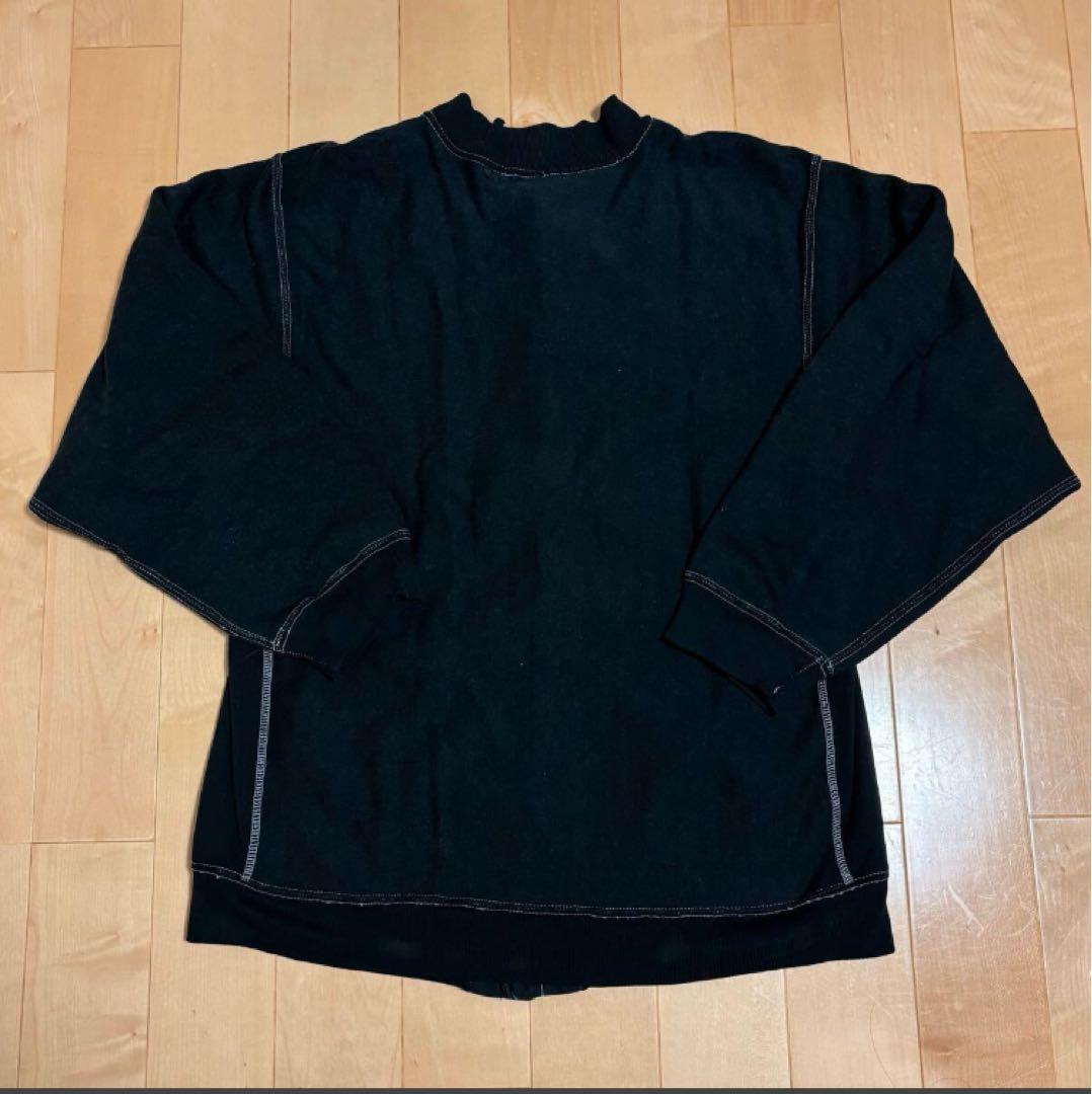 80s チャンピオン　トリコタグ　後染め　リバースウィーブ　スナップカーディガン