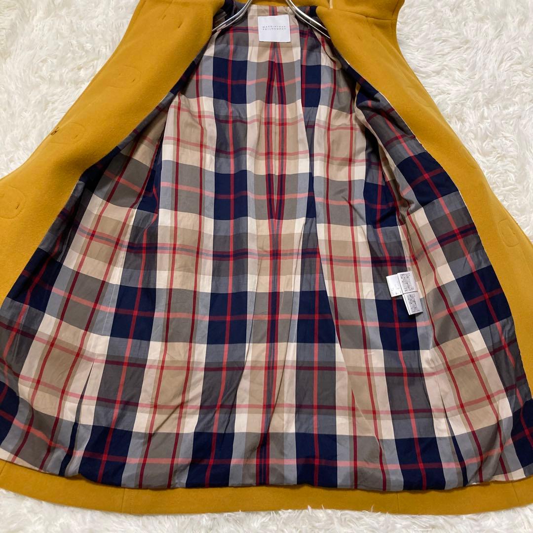 美品 マッキントシュ ダッフルコート 希少カラー からし色 マスタード 38 M