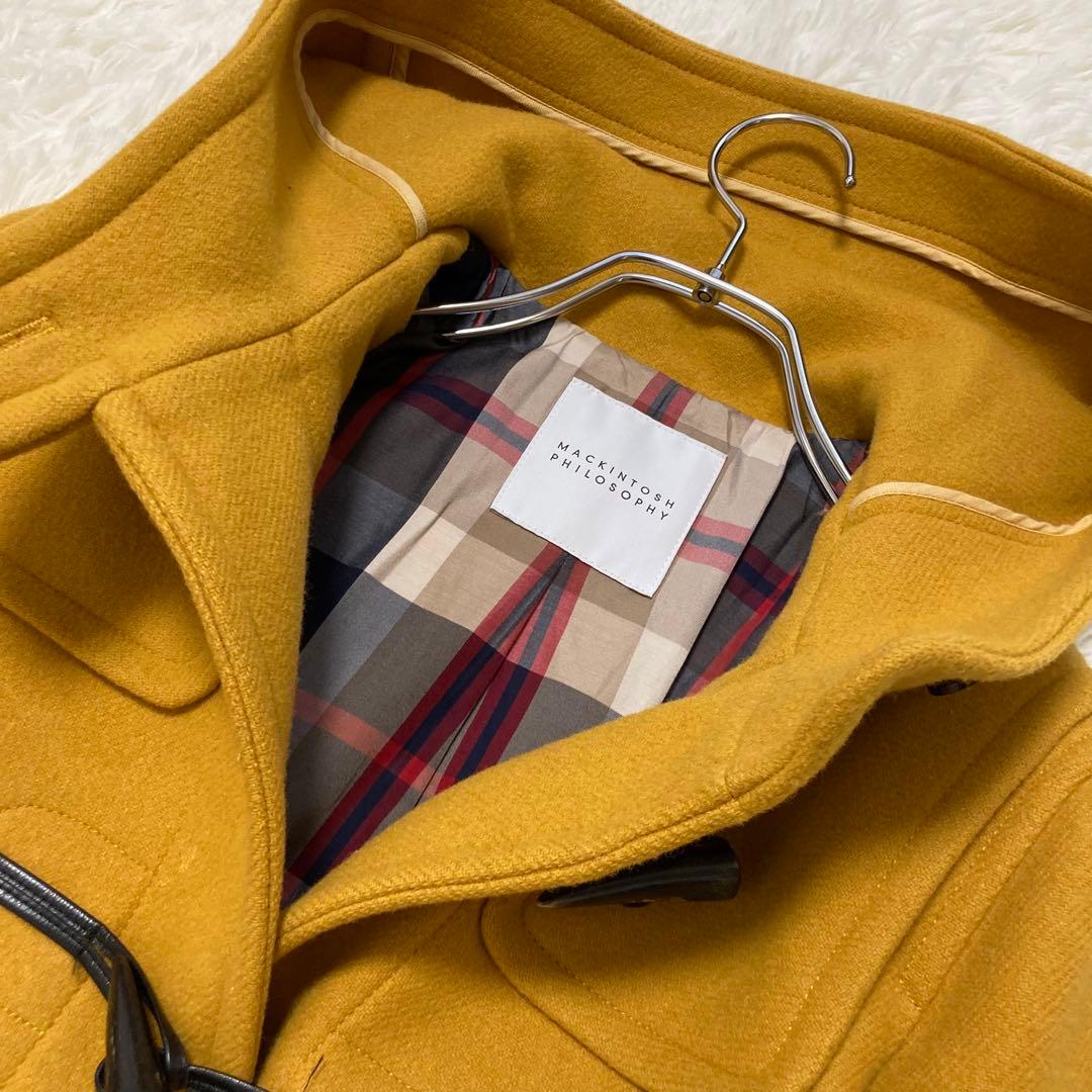 美品 マッキントシュ ダッフルコート 希少カラー からし色 マスタード 38 M