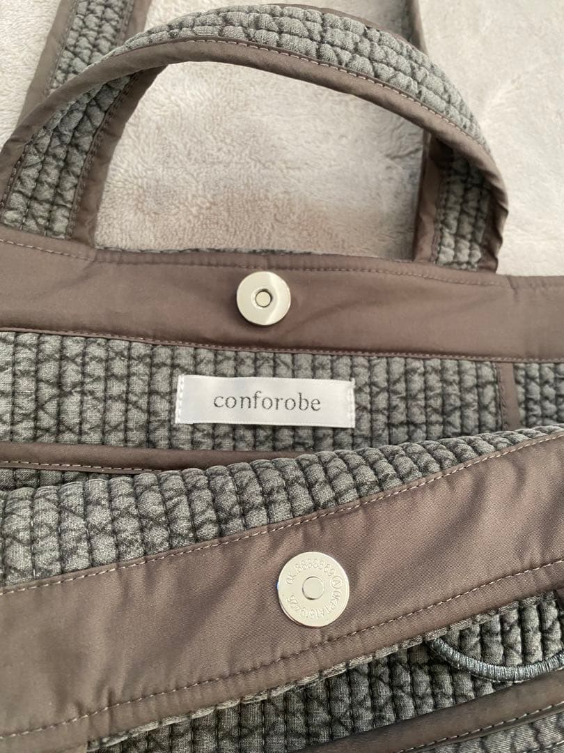 conforobe スカラップ　ヌビバッグ　Dark gray