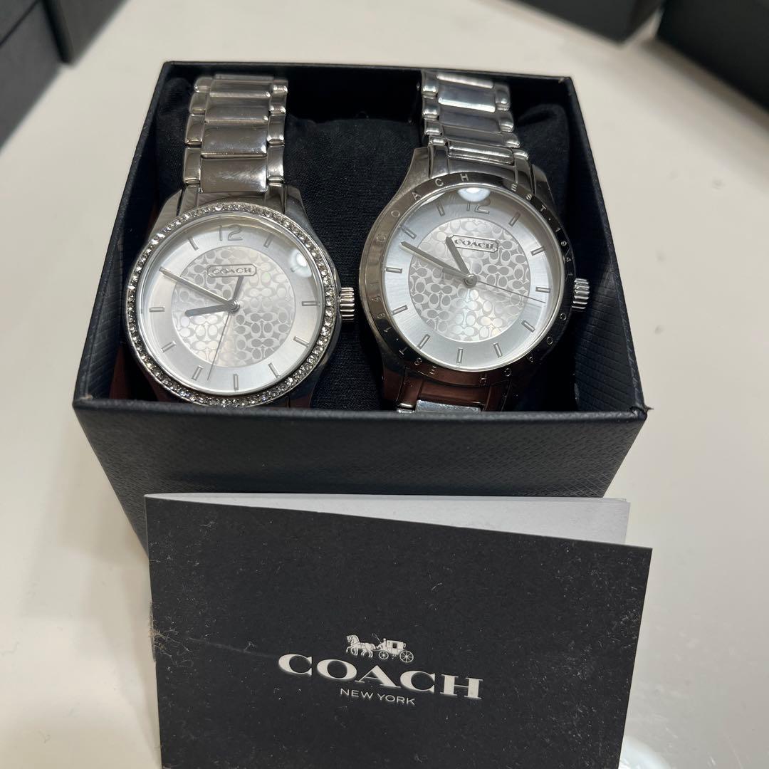 COACH ペアウォッチ シルバー/ホワイト