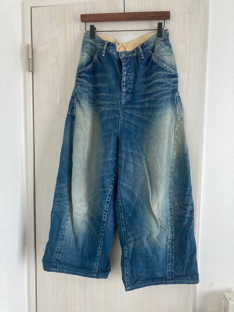 ミナペルホネン always バルーンワイドデニム