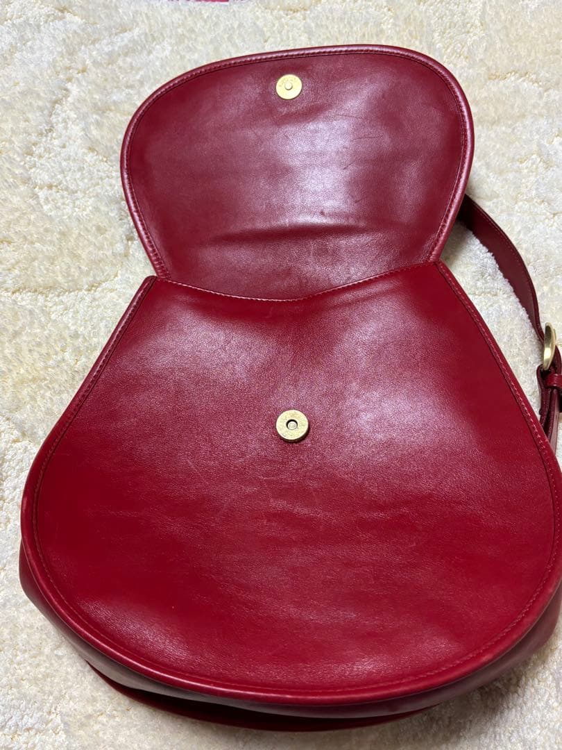 グッチ　GUCCI オールドグッチ　ホースビット　ボディバッグ　赤　本物