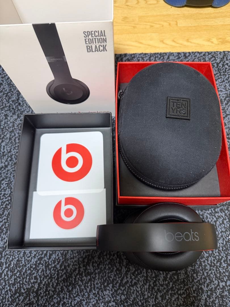 動作品⭐️ BEATS STUDIO3 WIRELESS ブラックレッド