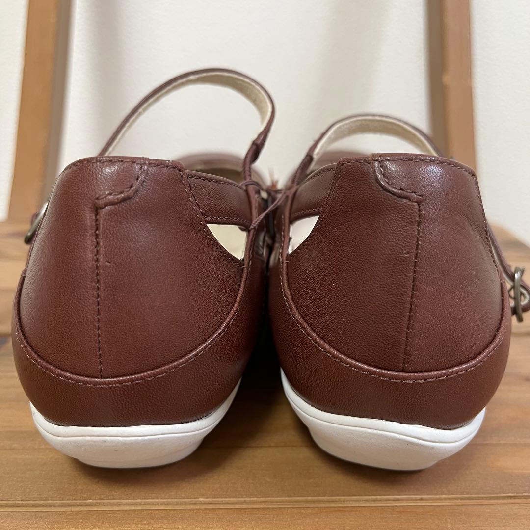 極美品✨ pedela ペダラ　アシックス　パンプ　アンクルストラップ　24.5