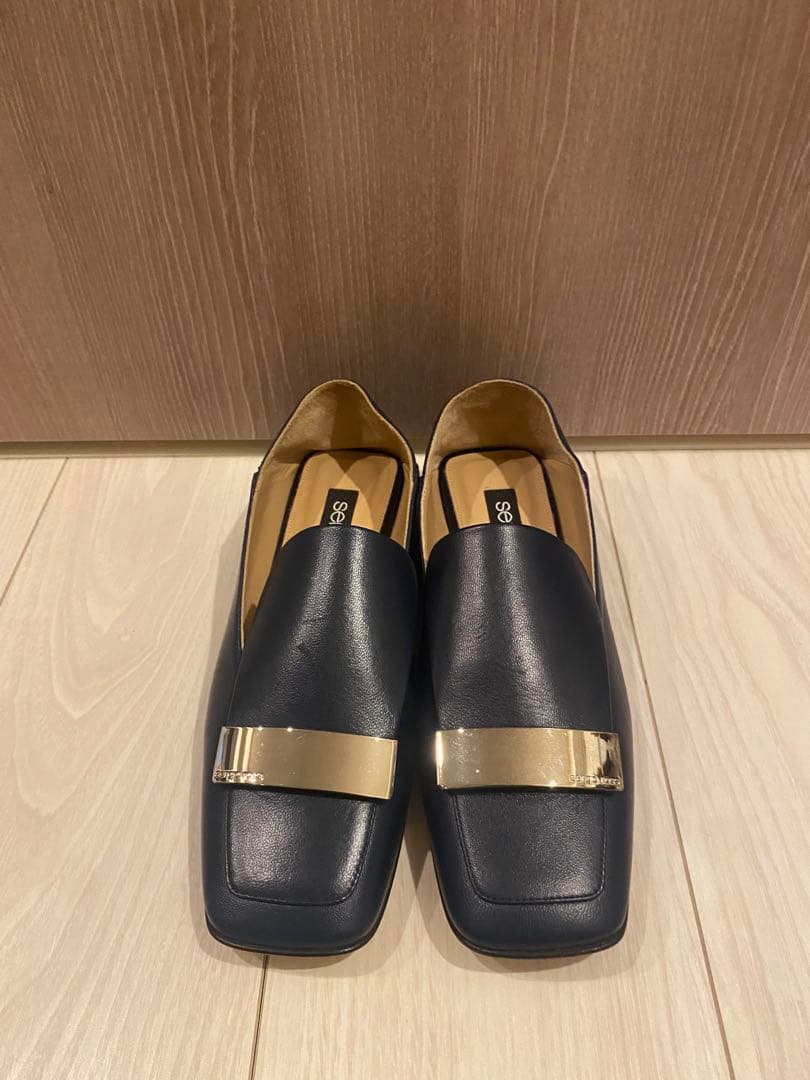 sergio rossi SR1 フラットスリッポンシューズ ネイビー