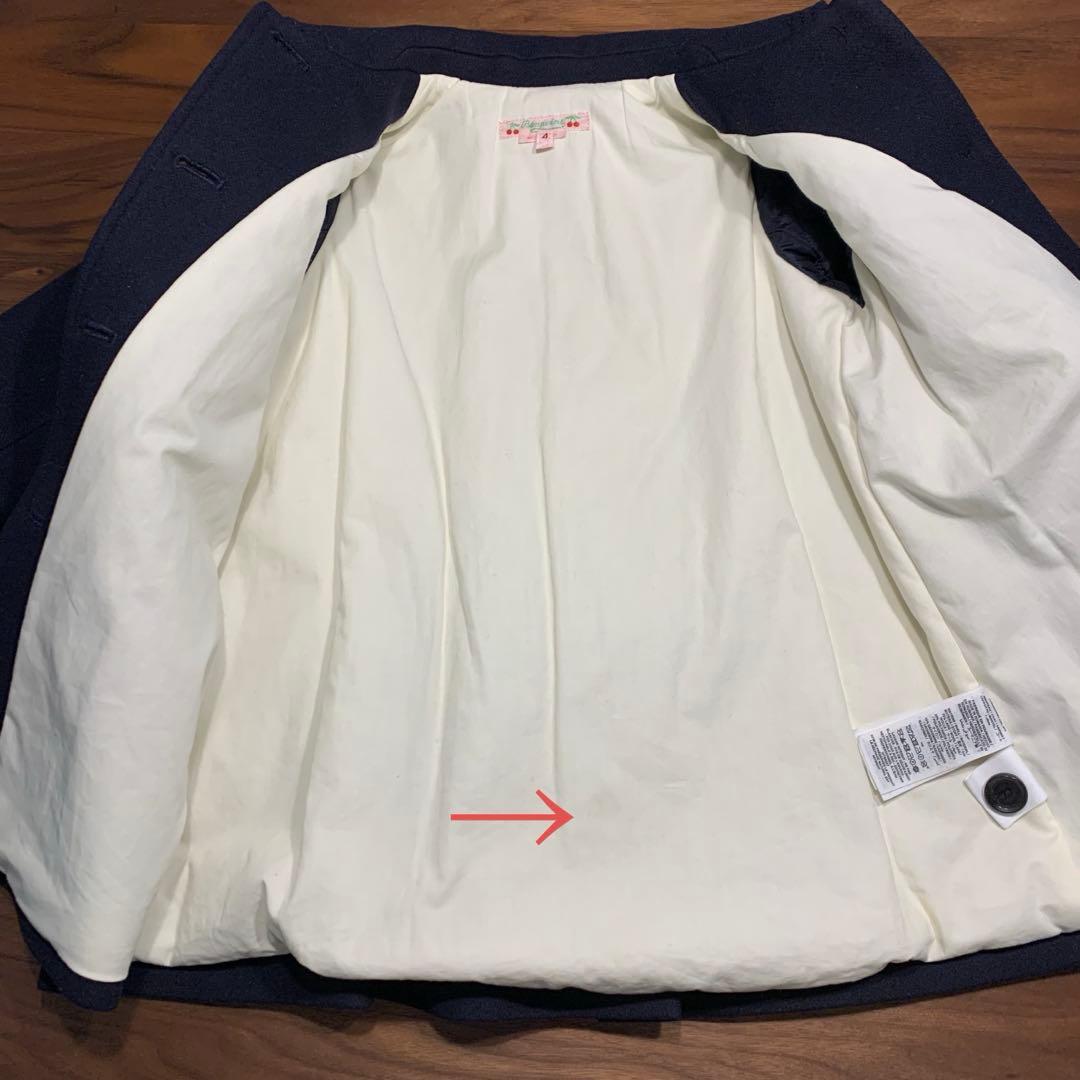 ボンポワン カシミヤ混ウールコート　アウター　4A 100