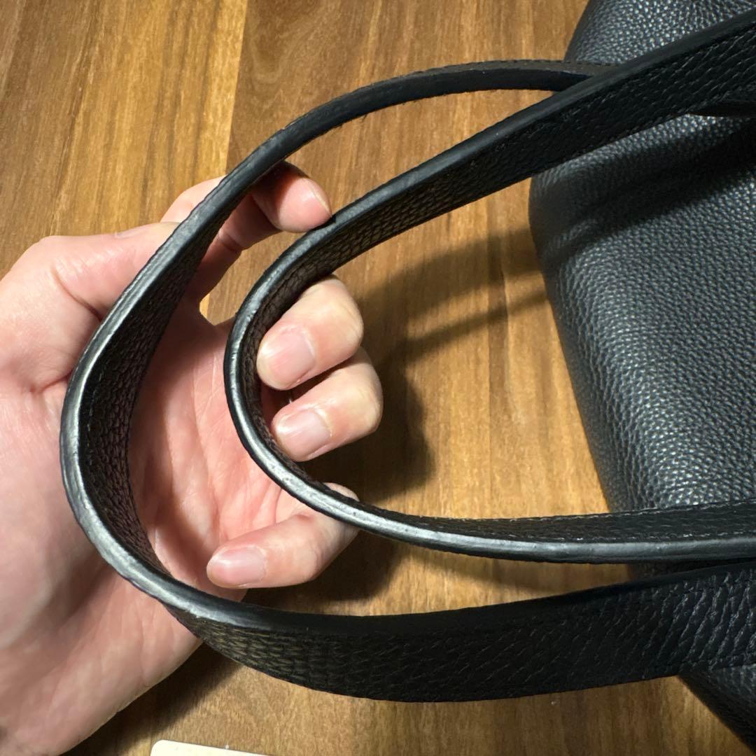 よっしーGANZO フレンチカーフ トートバッグ（L） ブラック