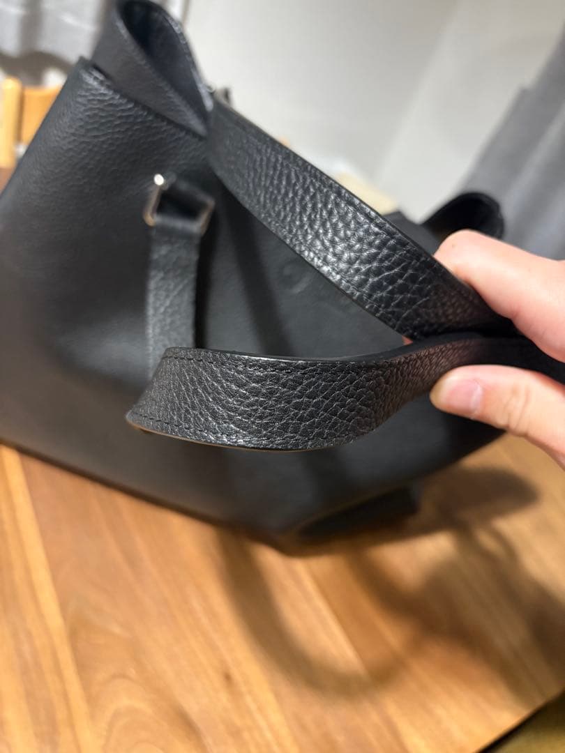 よっしーGANZO フレンチカーフ トートバッグ（L） ブラック