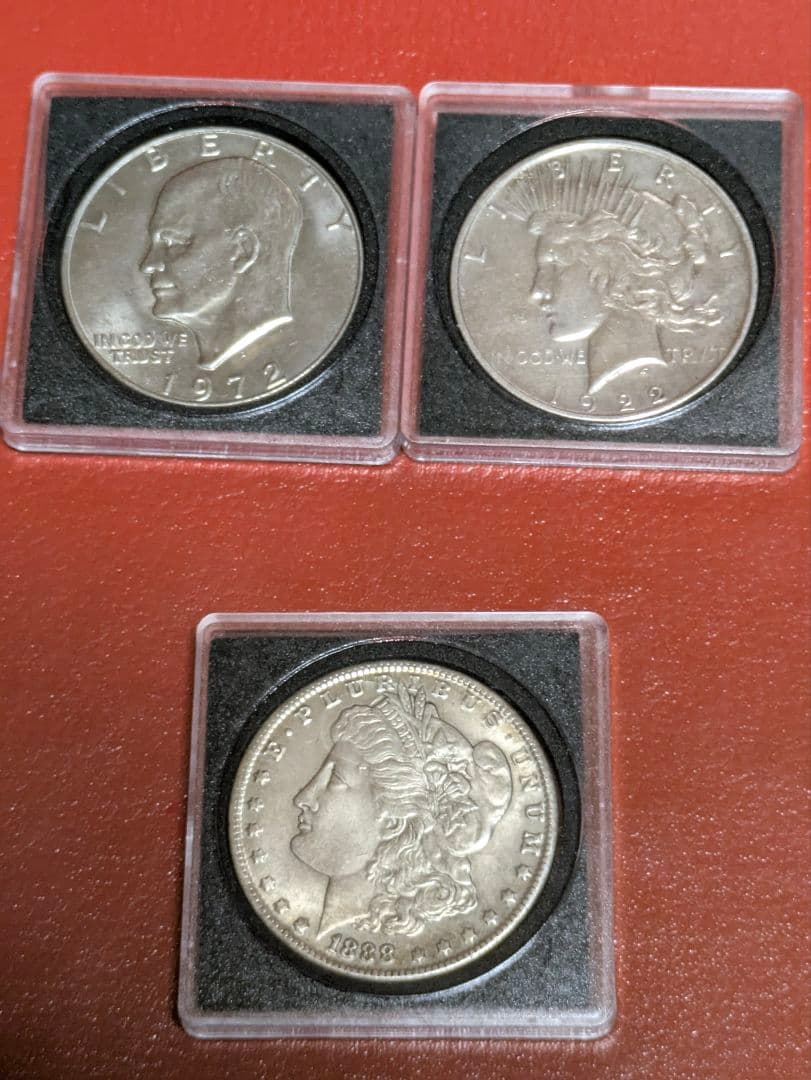 ピースダラー 1ドル 銀貨　おまけ2枚