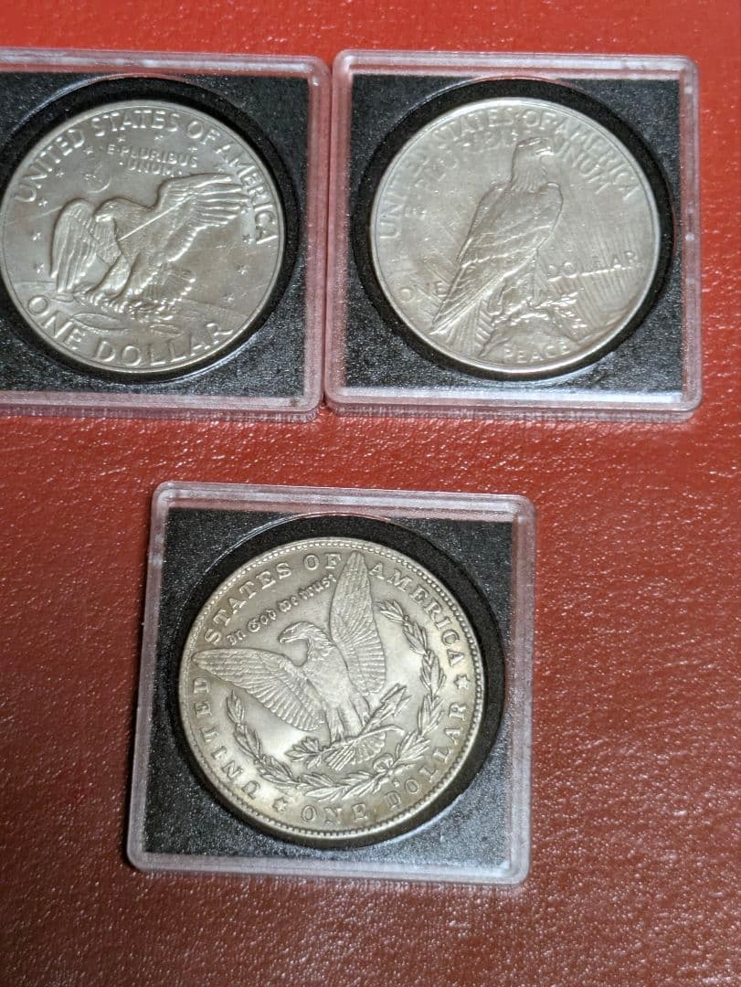 ピースダラー 1ドル 銀貨　おまけ2枚