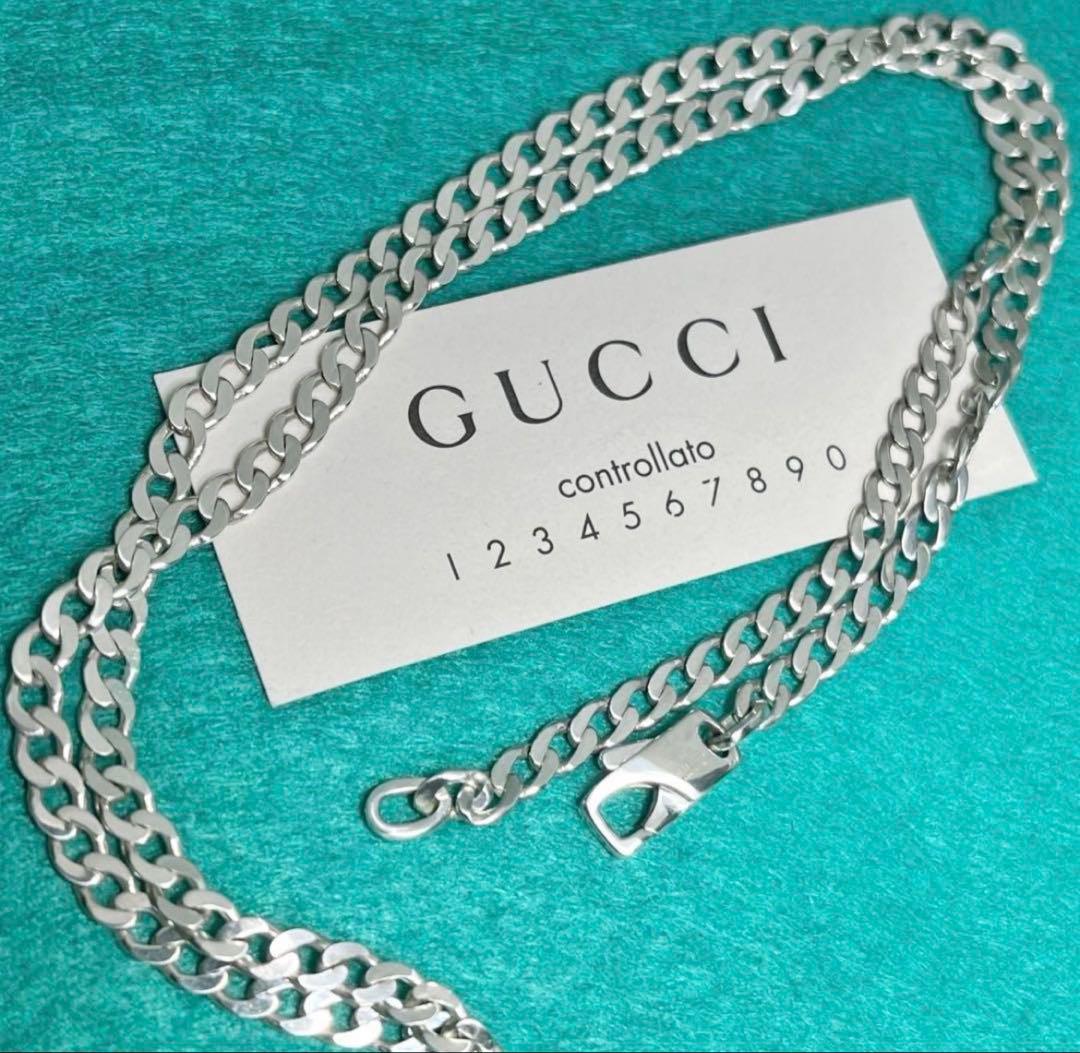 美品　GUCCI 3.7ミリ 喜平チェーンネックレス