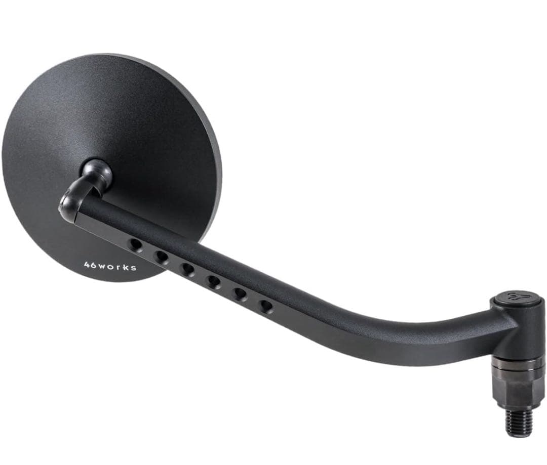 [開封済み未使用品]46WORKS ブラック サイドミラー　鏡面小タイプ