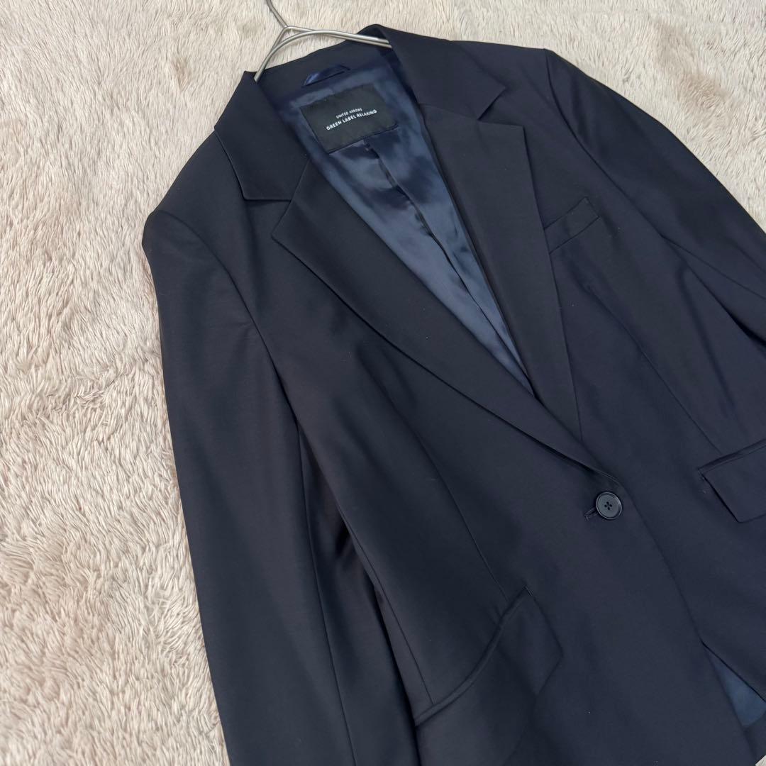 【高級生地】ユナイテッドアローズ グリーンレーベル パンツスーツ上下 秋冬春用