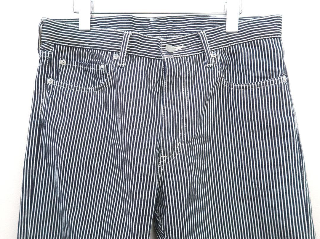 3402 美品 児島ジーンズ ヒッコリー ストレートパンツ【G】.