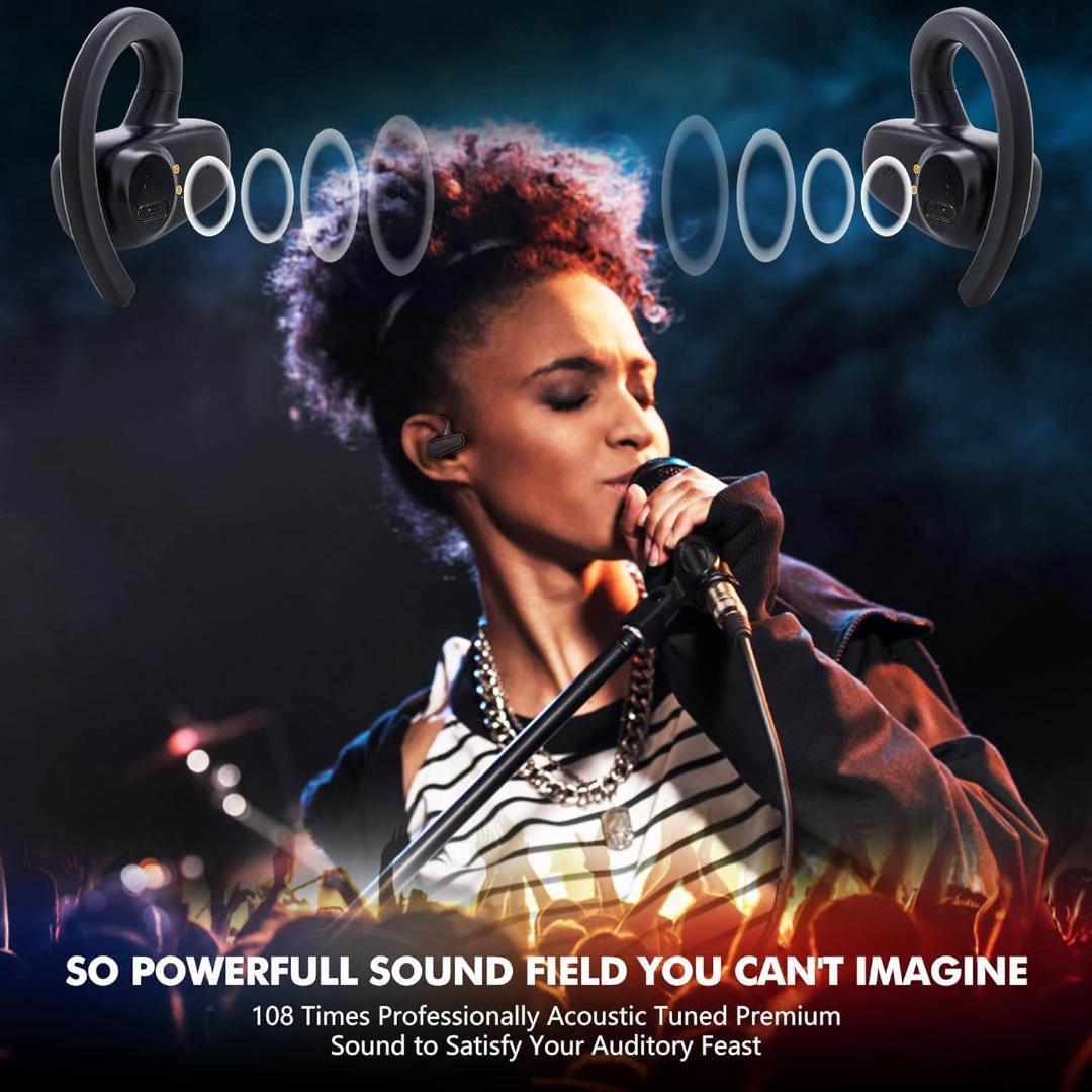 次世代オープンイヤー ワイヤレスイヤホン ACREO OpenBuds ブラック