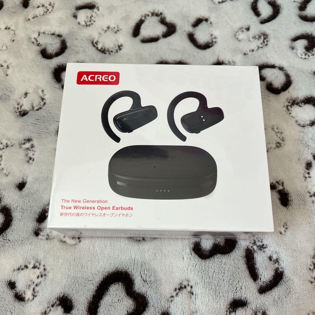 次世代オープンイヤー ワイヤレスイヤホン ACREO OpenBuds ブラック