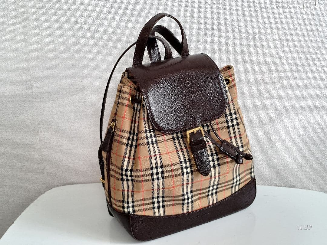 《超美品》バーバリー　リュック　BURBERRY　シャドウホース　ノバチェック