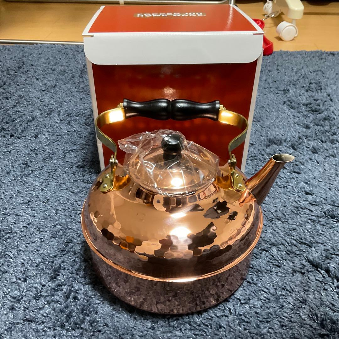 新光金属　銅　槌目入　ケットル　Ｓ−８１０Ｈ　２Ｌ