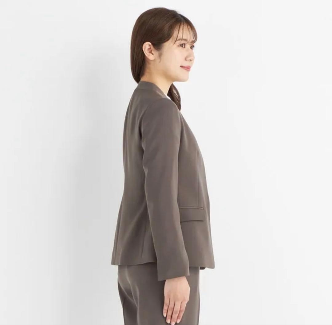 上下セットアップAOKI Oggiコラボ ダブルクロス ノーカラージャケット